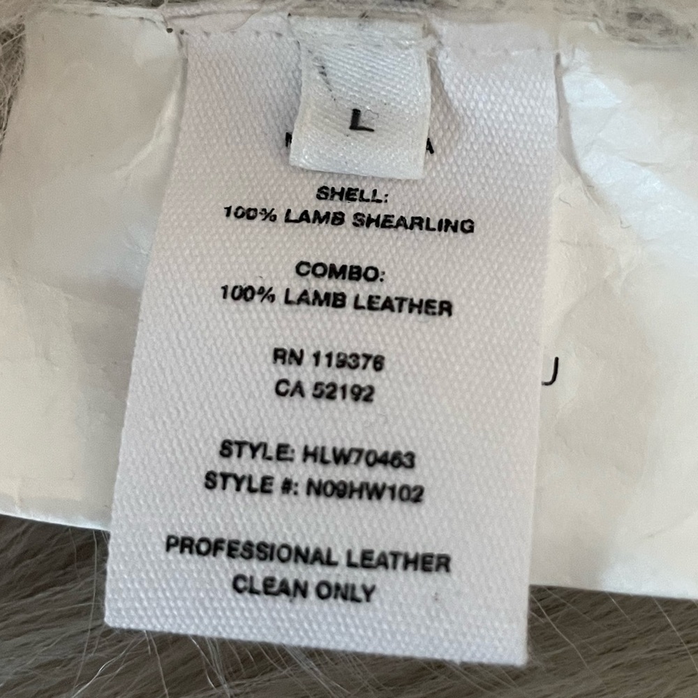 100% SHEARLING AVIATOR JACKET FROM HELMUT LANG - Picture 13 of 14